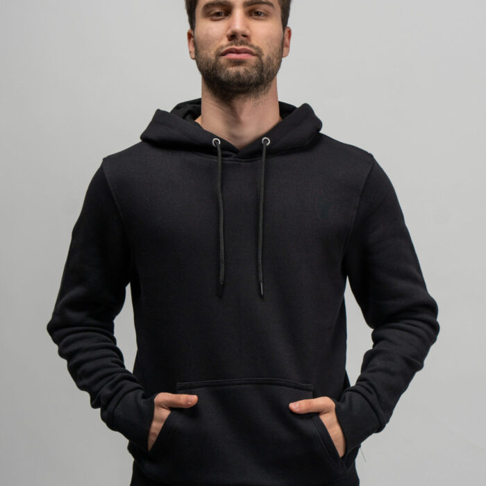 SoulFit Siyah Kapşonlu Hoodie