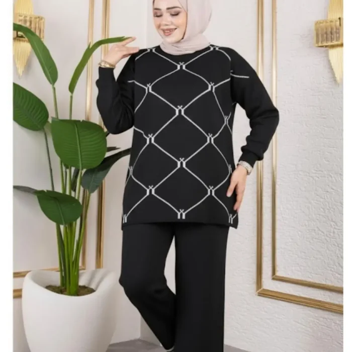 Desenli Triko Takım
